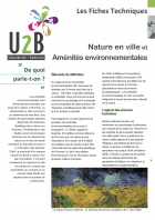 Visuel 1ère page fiche U2B "Nature en ville et Aménités environnementales"